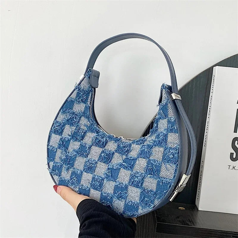 Nymeria - Check Textured Handbag